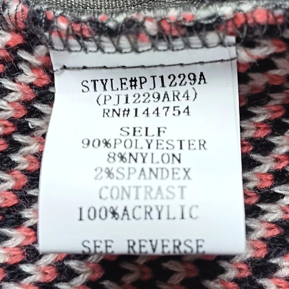 Davi & Dani Corduroy Aztec Knit Shacket Gray Size 3XL - Picture 14 of 15